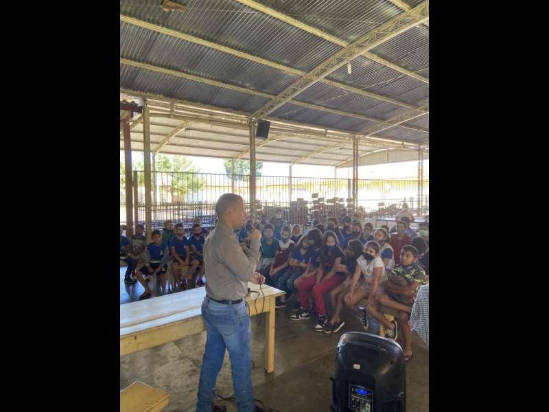 Ação Na Escola Estadual João Sato do Município de Araputanga - Mt 